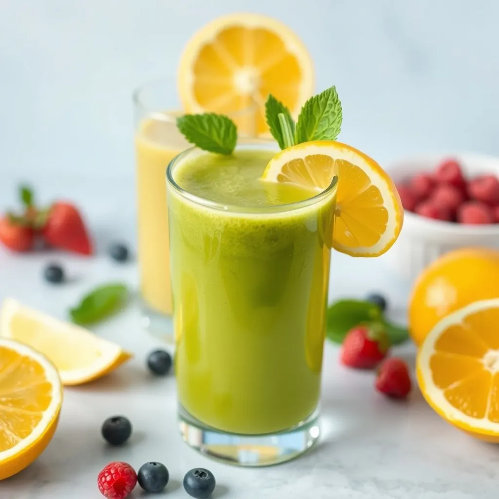 Fresh detox juice at Tanya Wellbeing